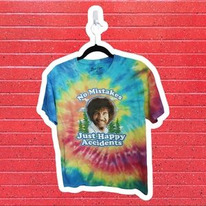 Bob Ross tie dye t shirt
